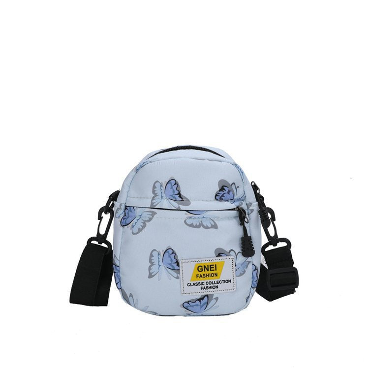 Spring And Summer Women's Bag Fashion Printed Nylon Fabric Travel Out Shoulder Crossbody