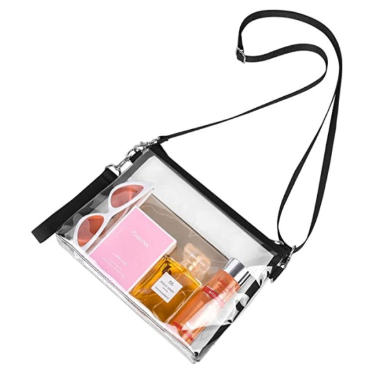 Sac à bandoulière transparent, portefeuille, sac à main de voyage