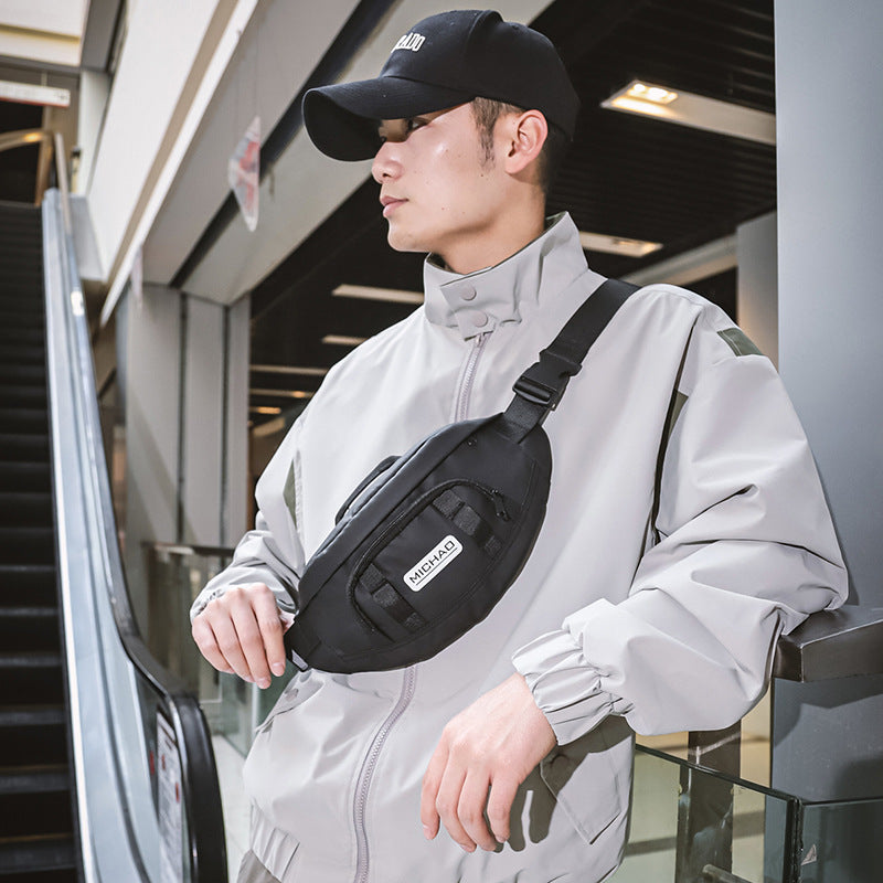 Sac de poitrine pour vêtements de travail, tendance de rue, sac à bandoulière personnalisé Hip Hop