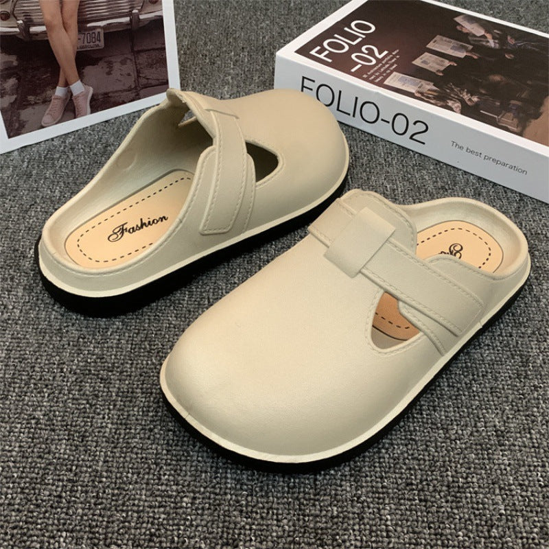 Pantoufles antidérapantes pour femmes, protège-orteils en plastique pour chaussures