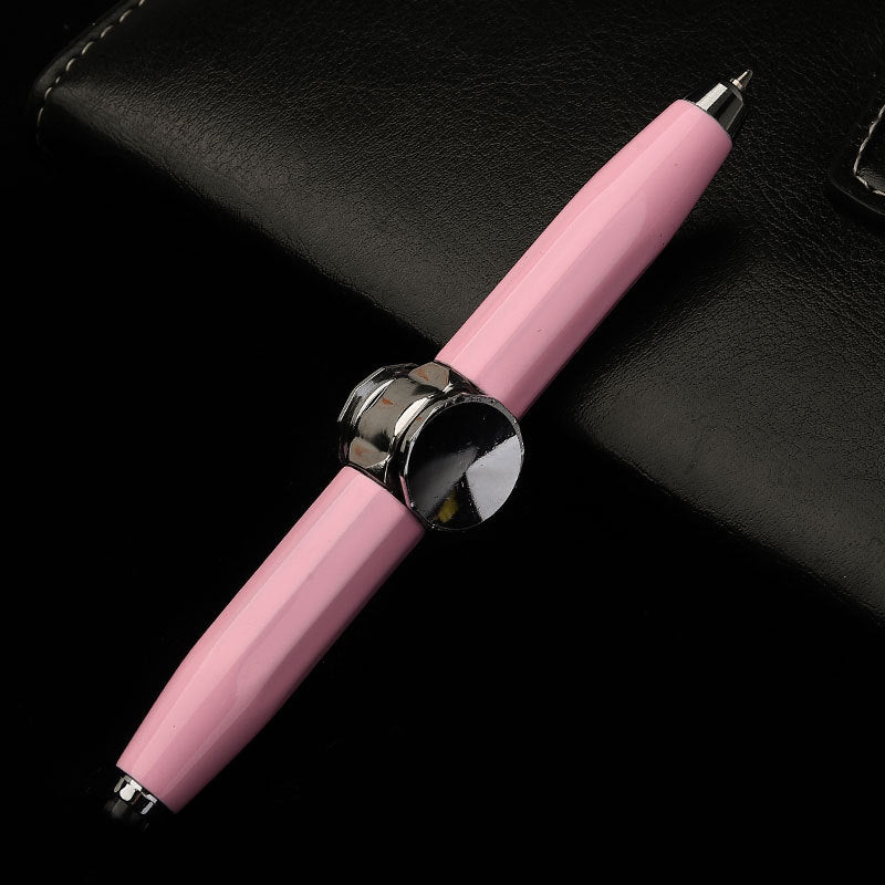 Stylo à bille en métal gyroscopique à décompression rotative, stylo LED multifonction créatif, à la mode, fournitures scolaires et de bureau, stylos d'écriture