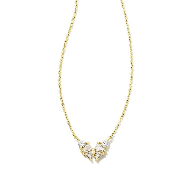 Collier en acier inoxydable avec pendentif en cristal