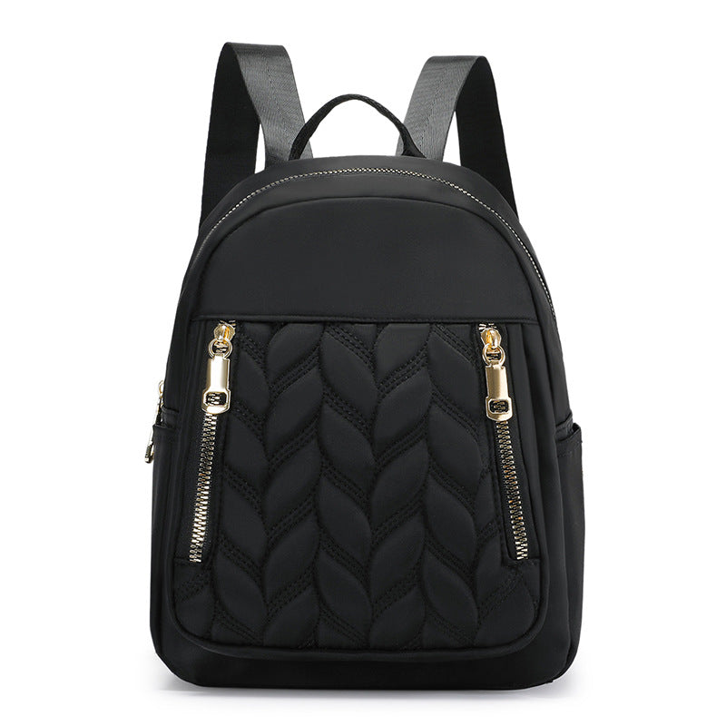 Mode femmes sac à dos Simple losange tendance couleur unie