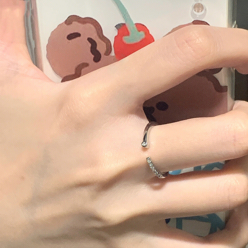 Anillo de lazo de estilo coreano para mujer