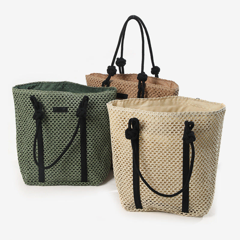 Sac tissé simple à une épaule de grande capacité ajouré
