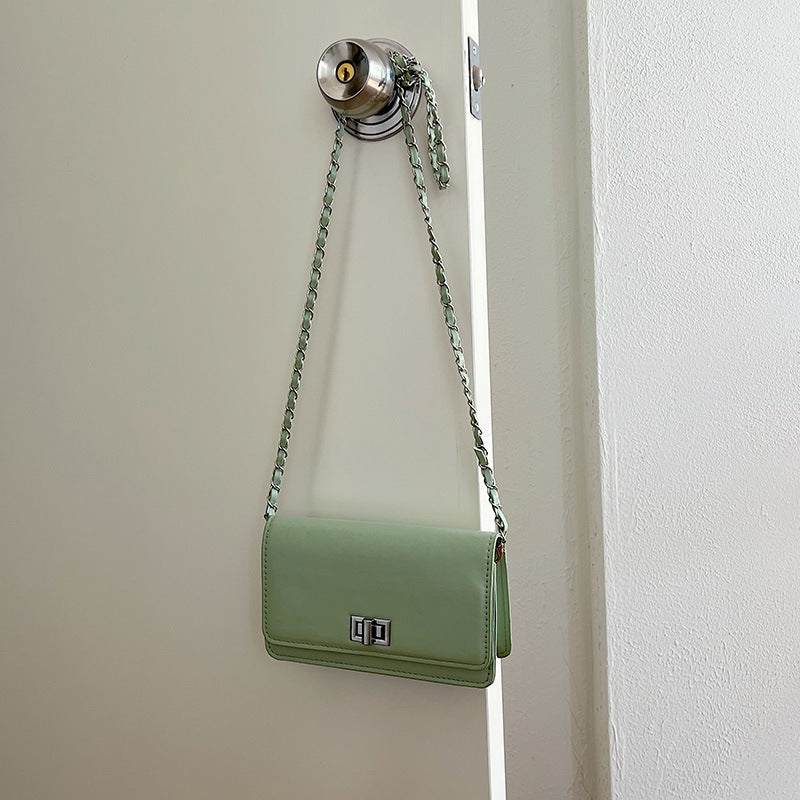 Bolso cuadrado pequeño con cadena de moda simple