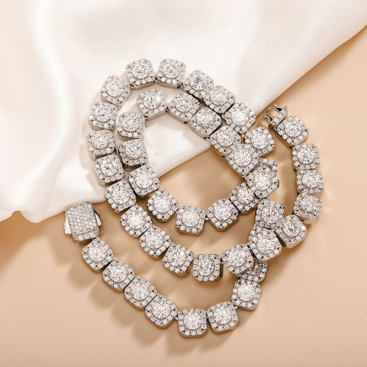 Collar Hip Hop Hombre Plata Candy