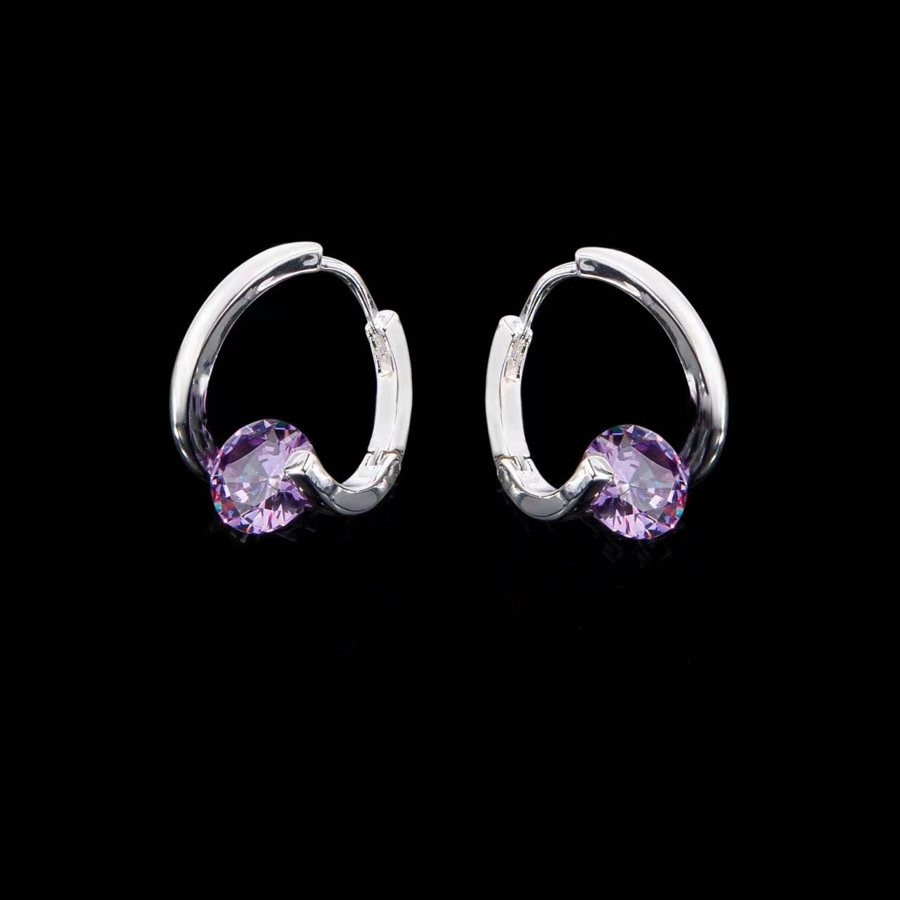 Boucles d'oreilles géométriques en Zircon incrusté de Micro incrusté, Clip d'oreille, Design de Niche, mode raffinée, Simple, multi-match, pour femmes