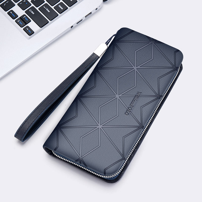 Cartera larga de poliéster para hombre