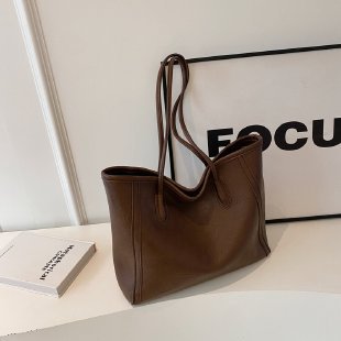 Sac à bandoulière de grande capacité pour l'automne et l'hiver, fourre-tout décontracté de classe rétro