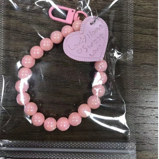 Porte-clés pour étui de téléphone bricolage, couleur bonbon à la mode