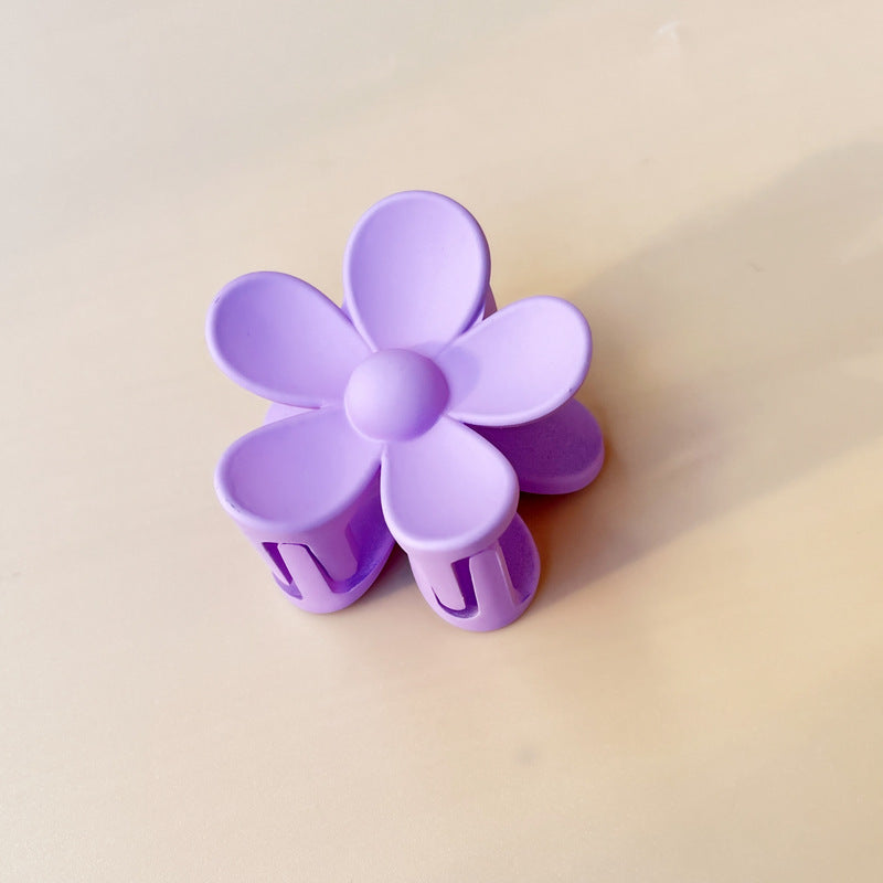 Pince à cheveux fleur givrée couleur bonbon d'été