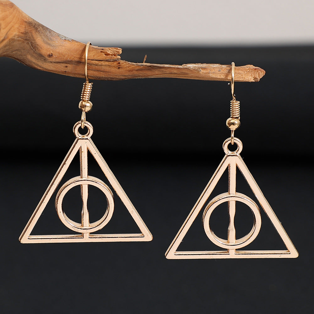 Boucles d'oreilles vintage ailes triangle pour femme