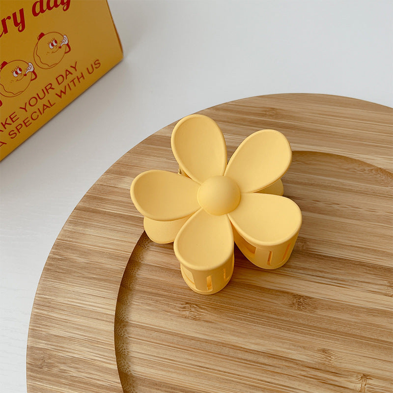 Pince à cheveux fleur givrée couleur bonbon d'été