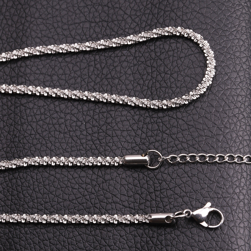 Titanium Steel Starry Cauliflower Necklace For Women DIY