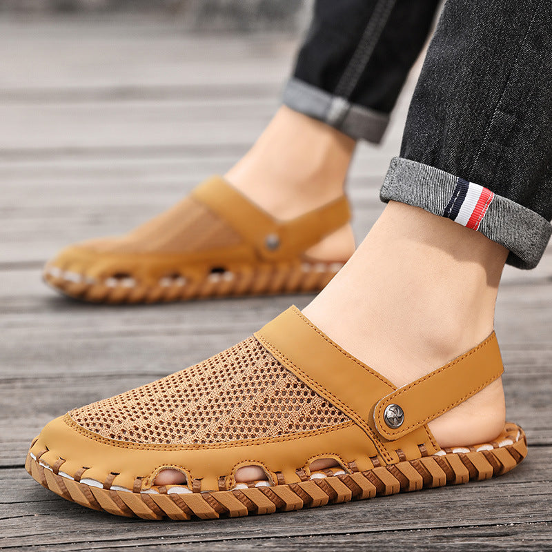 Zapatillas de moda para hombre talla grande dos en uno