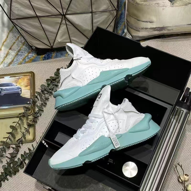 Zapatos para correr de cuero perforados, transpirables, informales, resistentes al desgaste