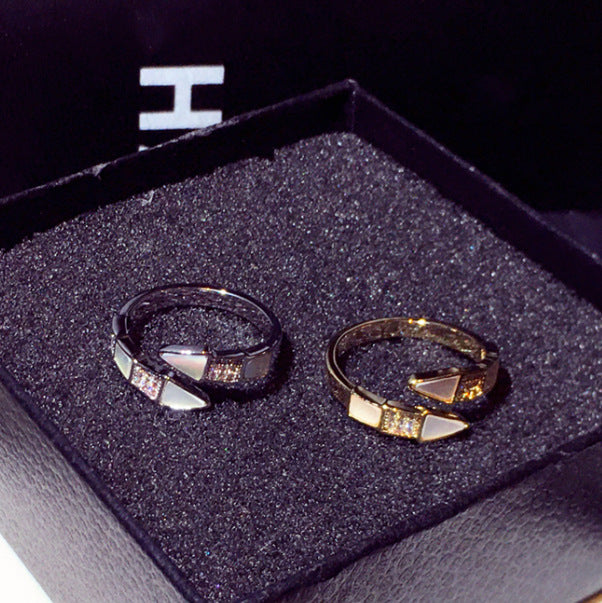 Fashion Geometry Pattern Temperament Ring For Women