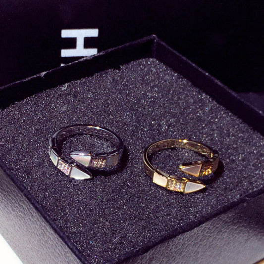 Fashion Geometry Pattern Temperament Ring For Women