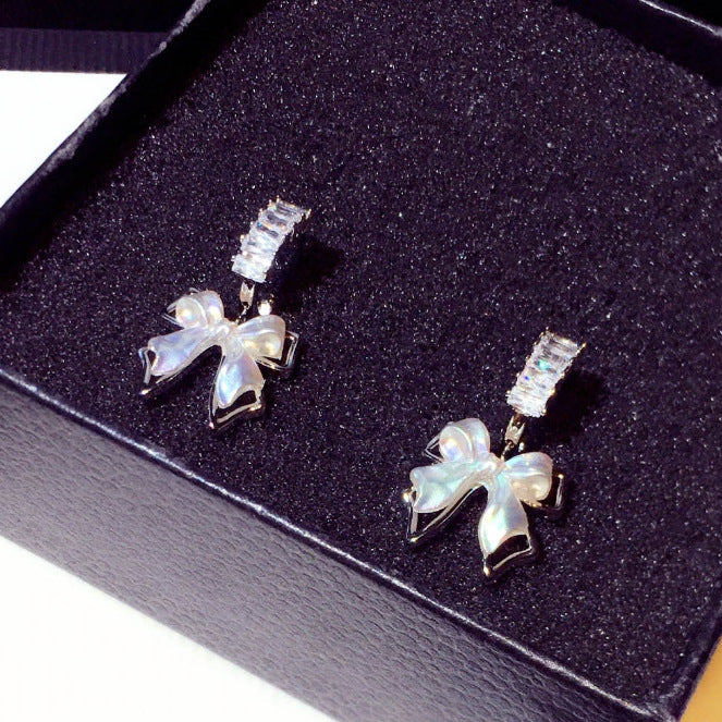 Boucles d'oreilles capricieuses en Zirconium incrusté de mode pour femmes