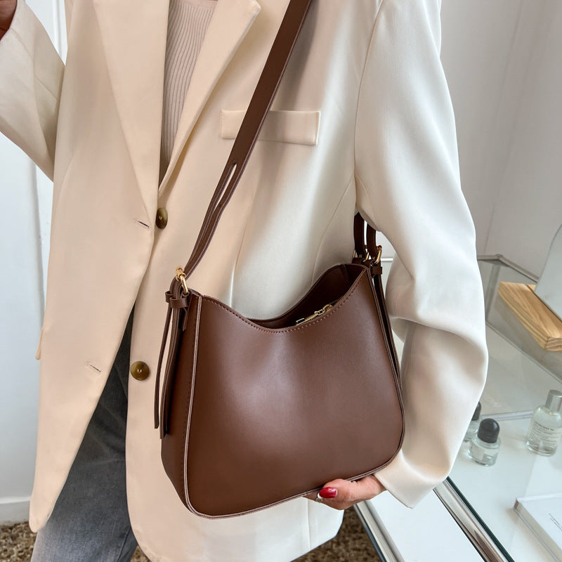 Sac à bandoulière seau pour femmes, sac à bandoulière mode Simple Portable