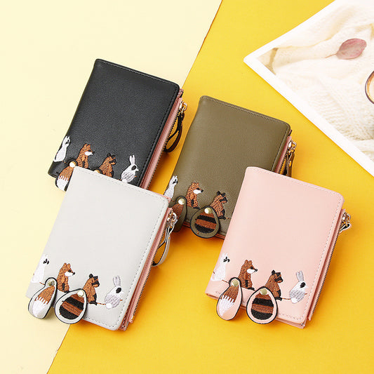 Women's Short Student Wallet Simple Korean Style Cute