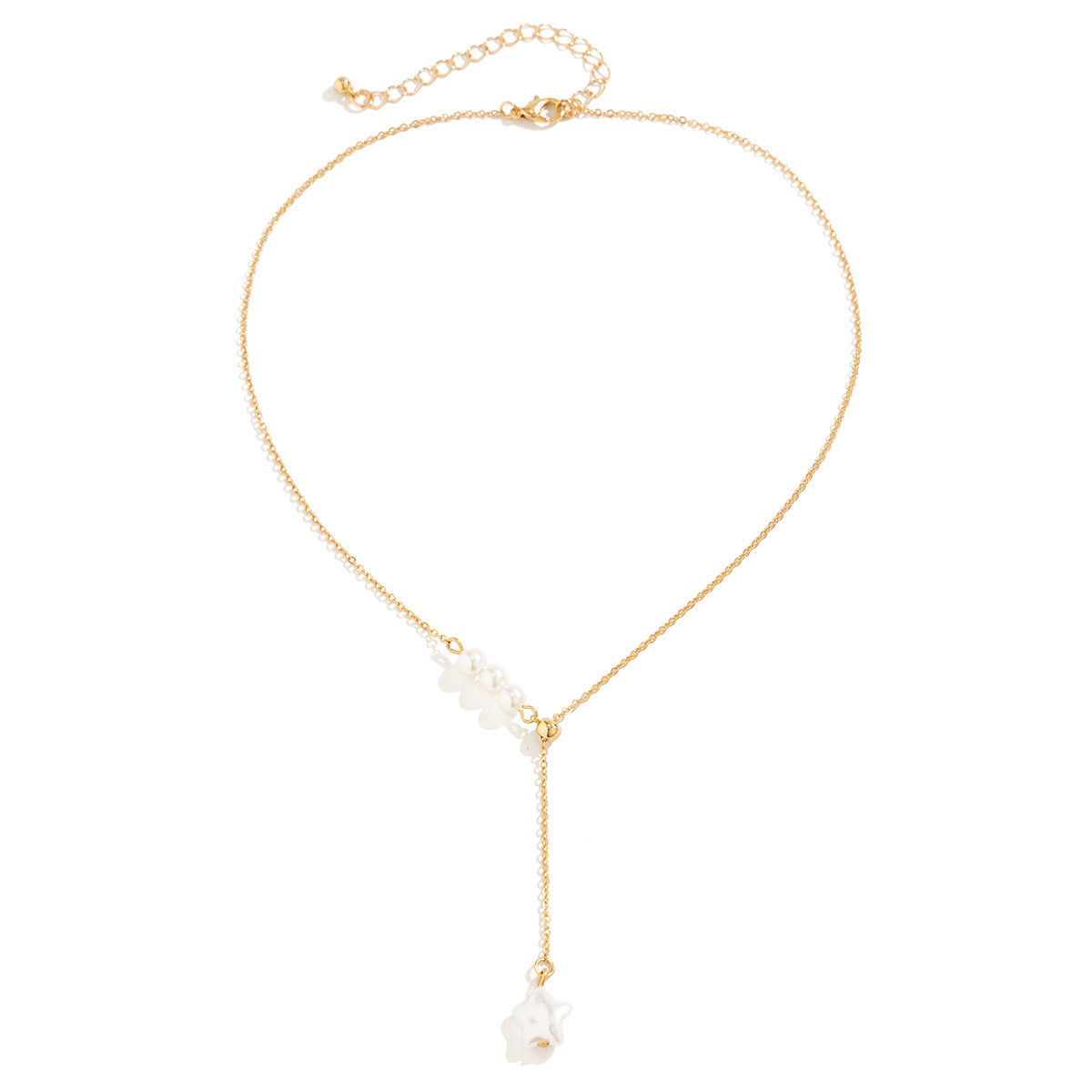 Collier à tirer conçu avec perle étoile à cinq branches