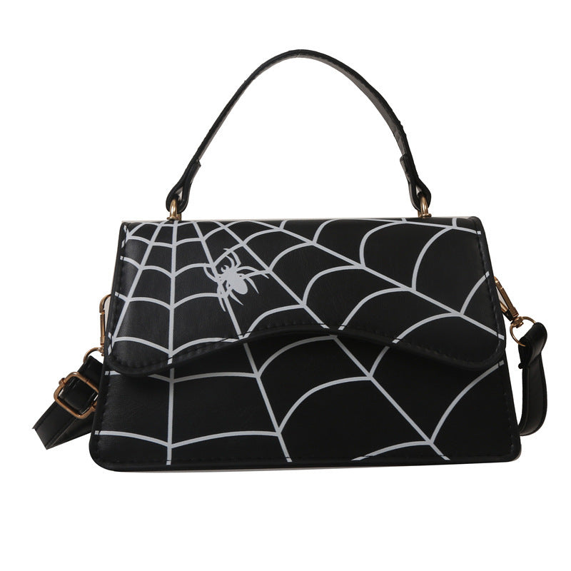 Sac de messager d'épaule impression de toile d'araignée de mode