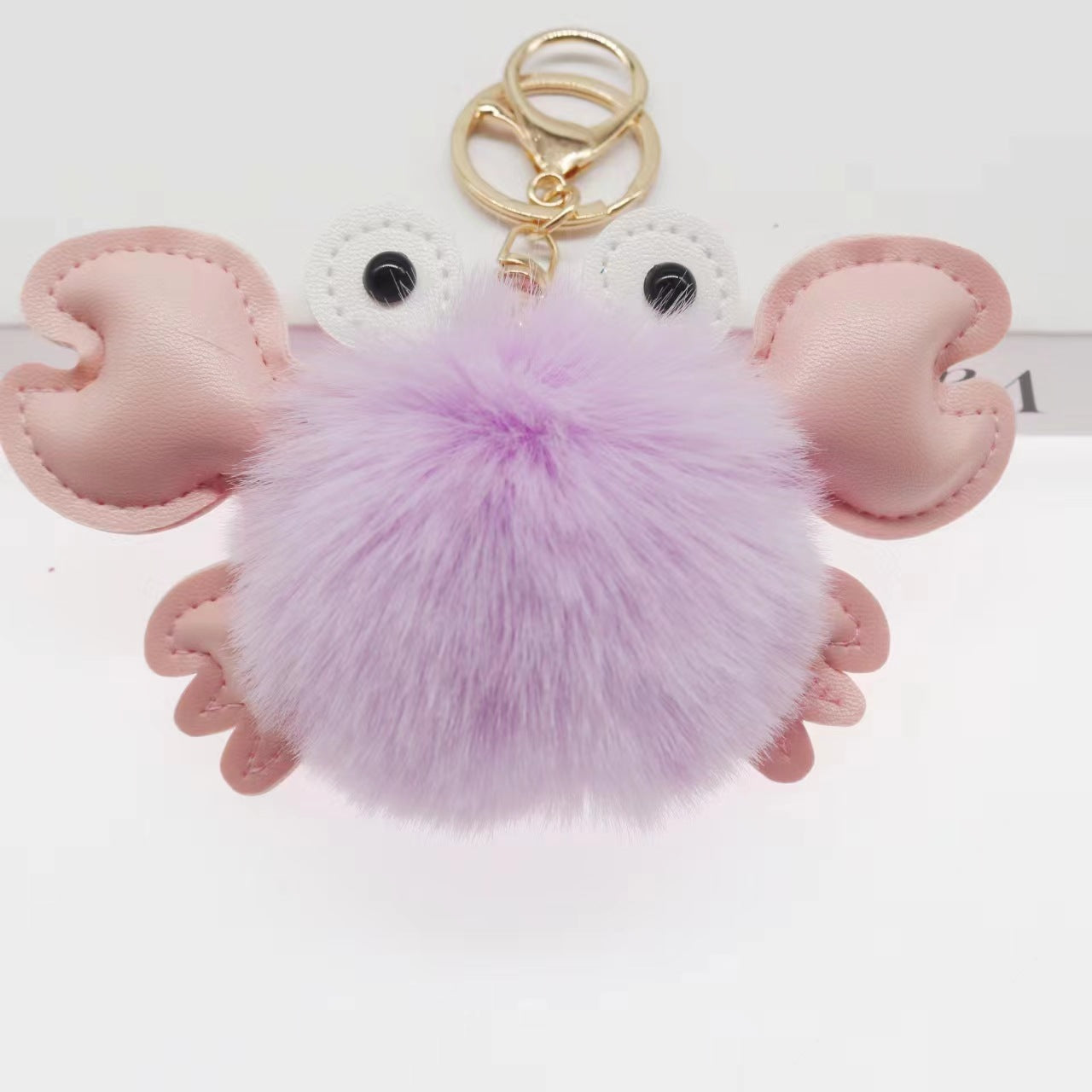 Pendentif porte-clés crabe mignon de dessin animé
