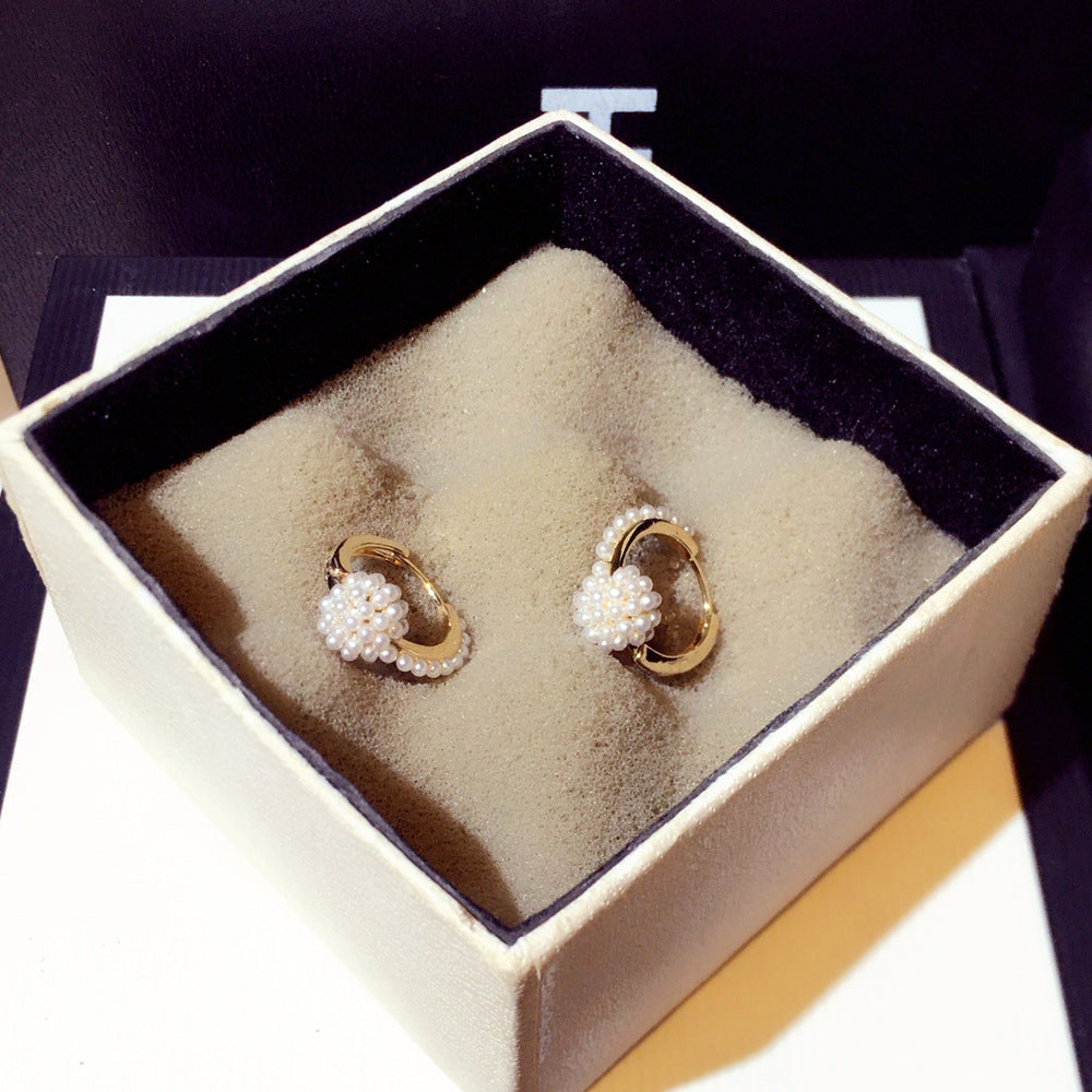 Boucles d'oreilles en perles artificielles pour femmes, tendance à la mode