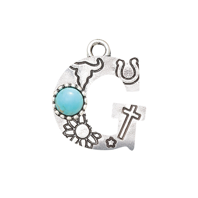 Fashion Alloy Alphabet Letter Earrings Accessories