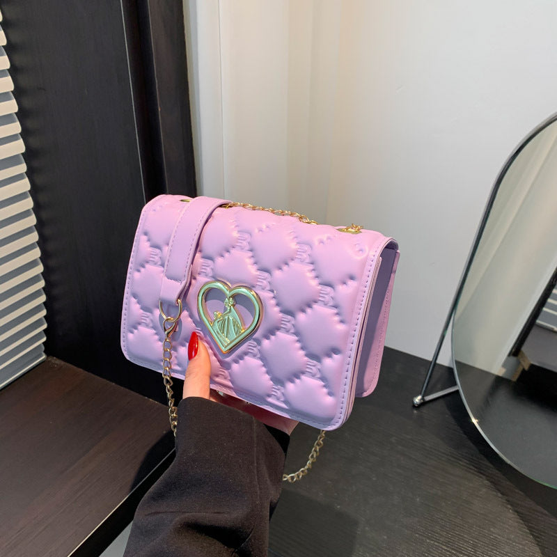 Bolso bandolera moderno con cadena simple para mujer