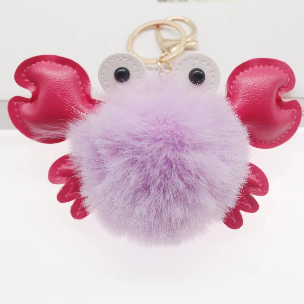 Pendentif porte-clés crabe mignon de dessin animé