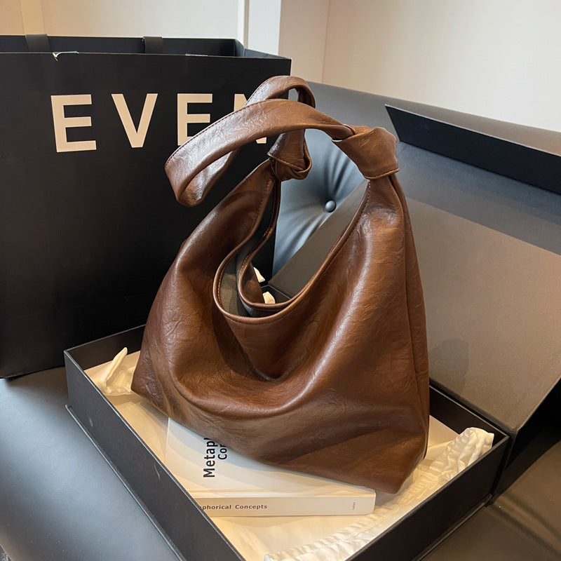 Bolso de axila Bolsos de mano retro casuales de gran capacidad para mujer