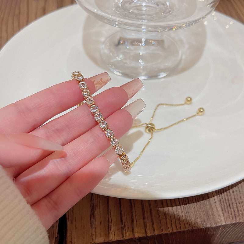 Bracelet coulissant pour femme en Zircon raffiné de niche