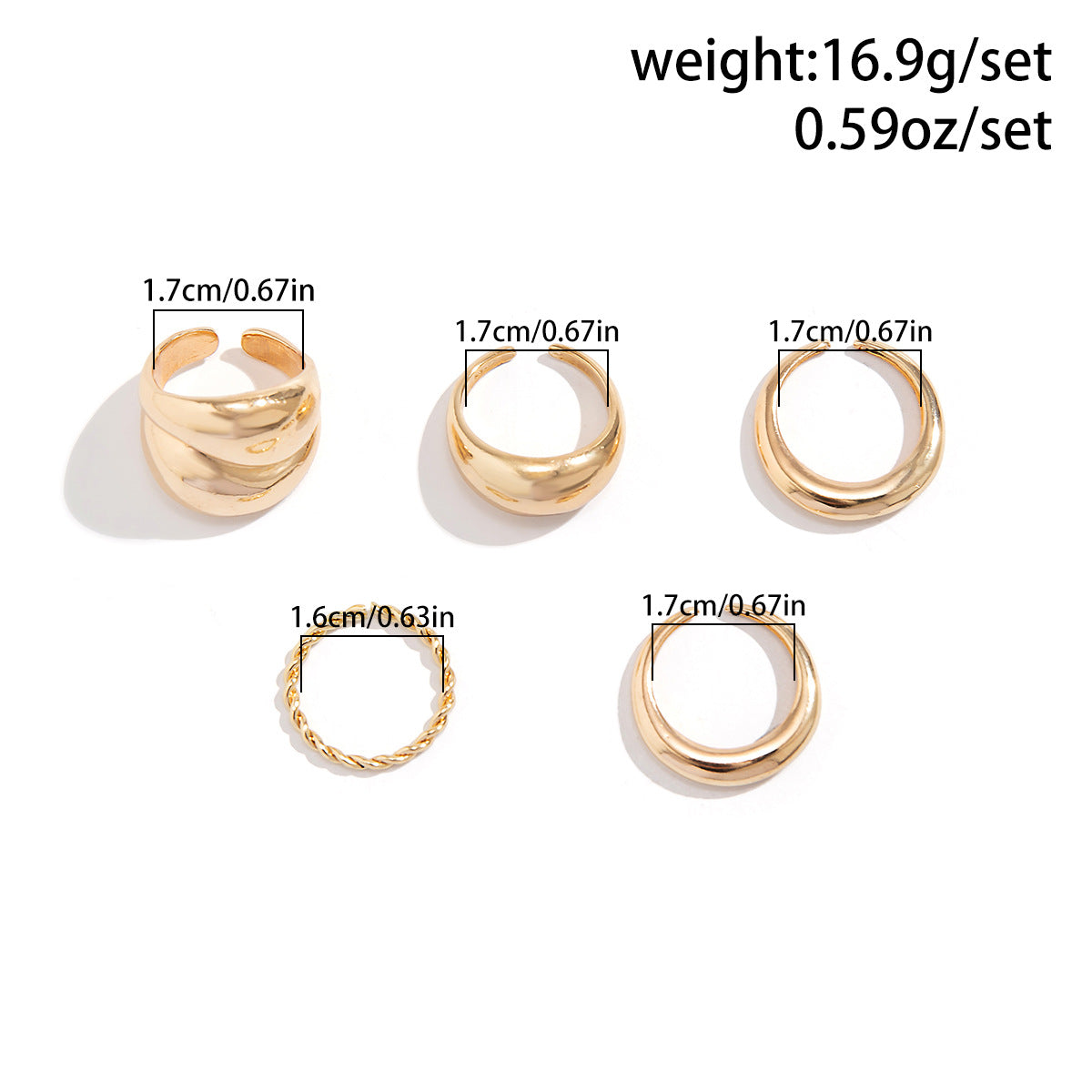Bague goutte d'eau brillante géométrique au design tendance