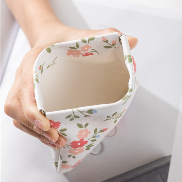 Ins Mini sac à cosmétiques en cuir portable super populaire