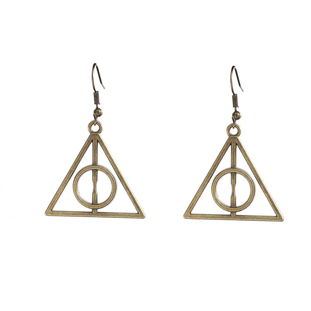 Boucles d'oreilles vintage ailes triangle pour femme