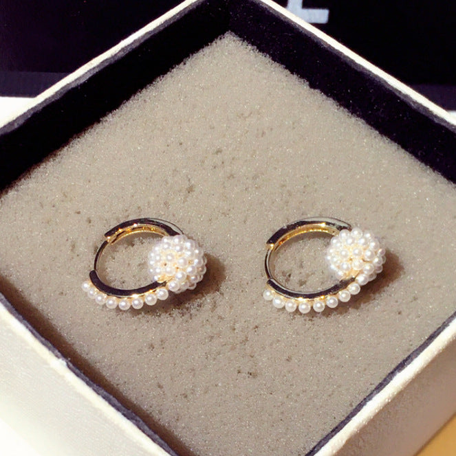 Boucles d'oreilles en perles artificielles pour femmes, tendance à la mode