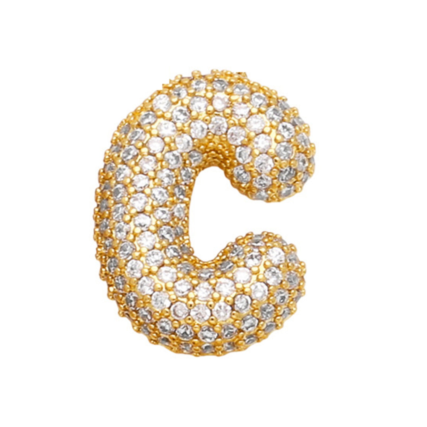 18K Gold Plated Balloon English Letter Pendant Necklace