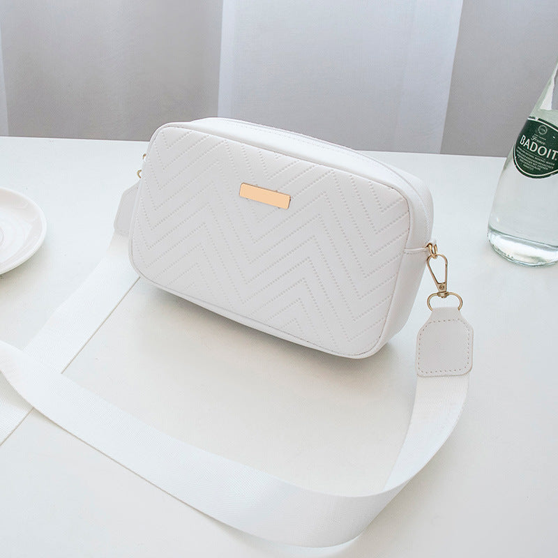 Sac à bandoulière décontracté à motif ondulé pour femmes