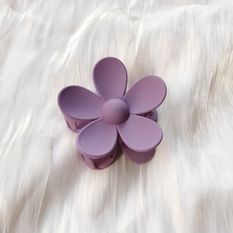 Pince à cheveux fleur givrée couleur bonbon d'été