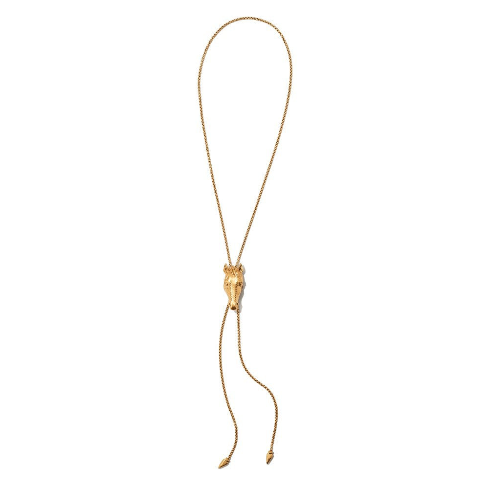 Collier en or véritable plaqué cuivre et Zircon, rétention de couleur