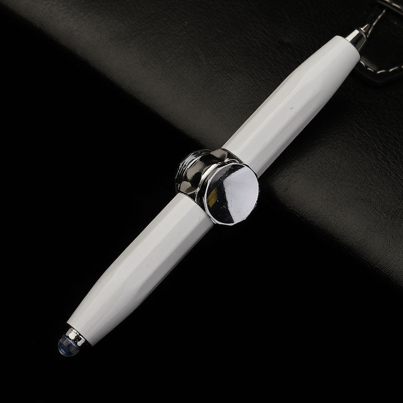 Stylo à bille en métal gyroscopique à décompression rotative, stylo LED multifonction créatif, à la mode, fournitures scolaires et de bureau, stylos d'écriture