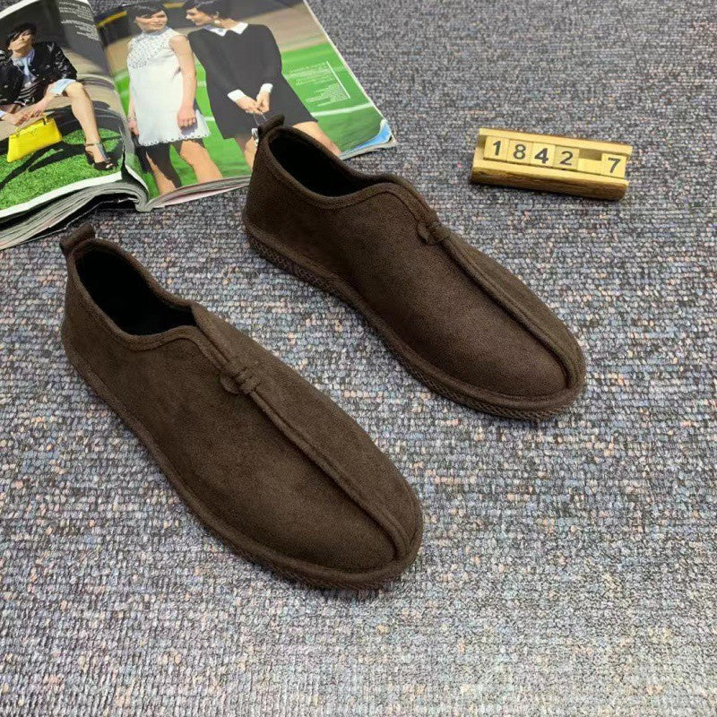Chaussures rembourrées en coton isolées en velours doux et confortables