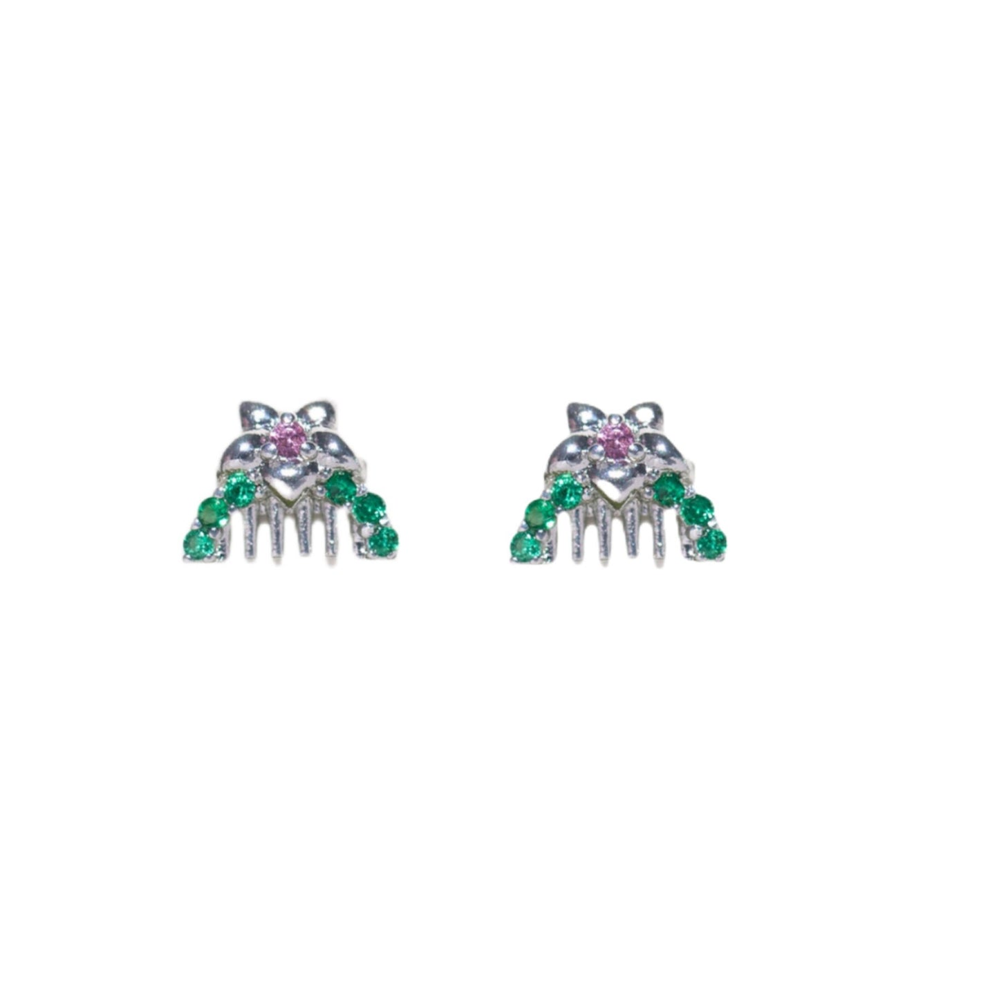 Creative Cartoon Character Micro-inlaid Color Zircon Animal Stud Earrings