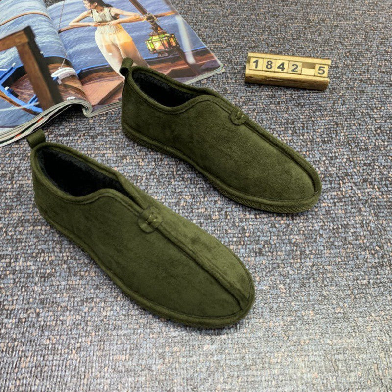 Chaussures rembourrées en coton isolées en velours doux et confortables