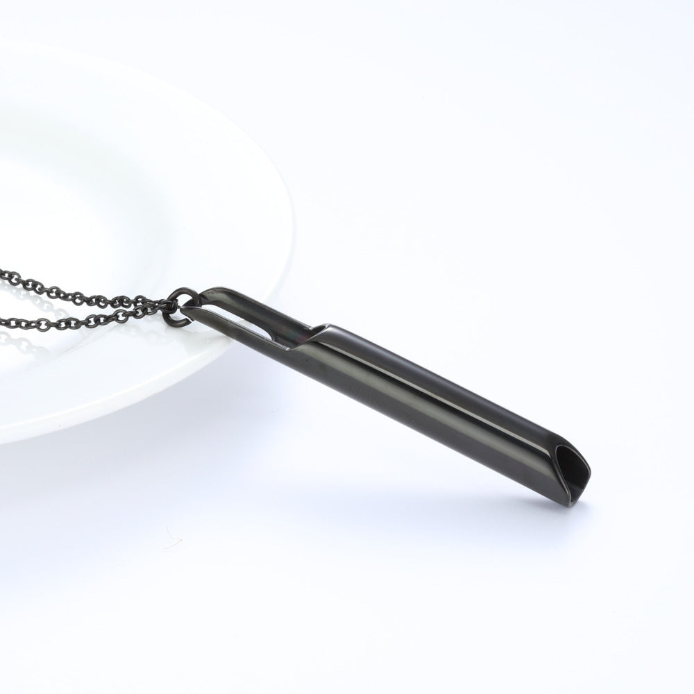 Collier de tube rond de décompression de sifflet de respiration sculpté