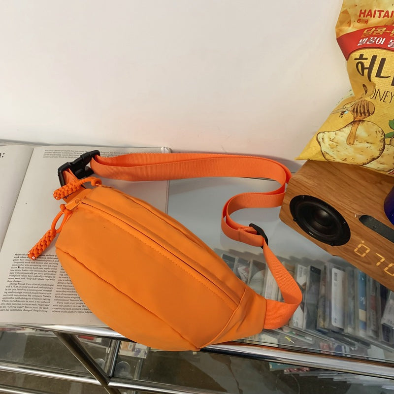 Bolsos deportivos para el pecho para hombre y mujer, bolso cruzado sencillo e informal que combina con todo