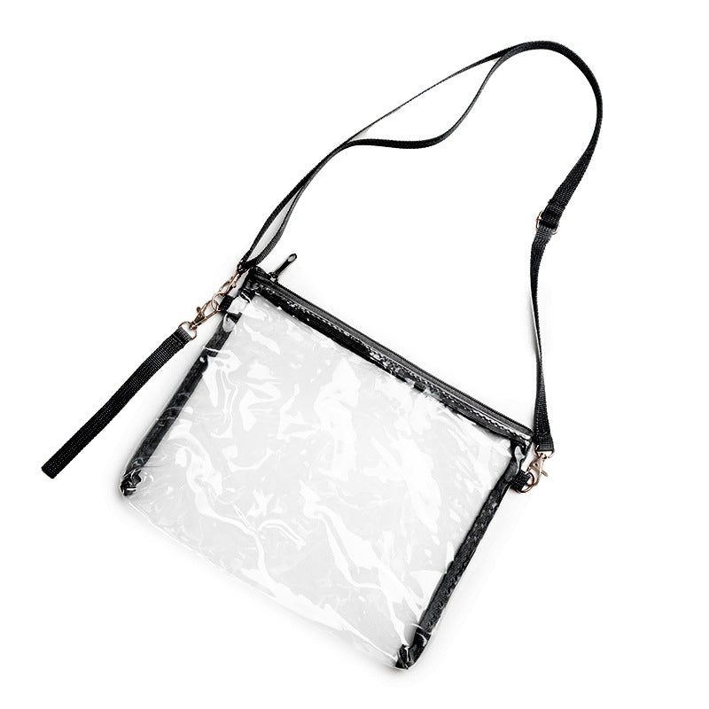 Sac à bandoulière transparent, portefeuille, sac à main de voyage